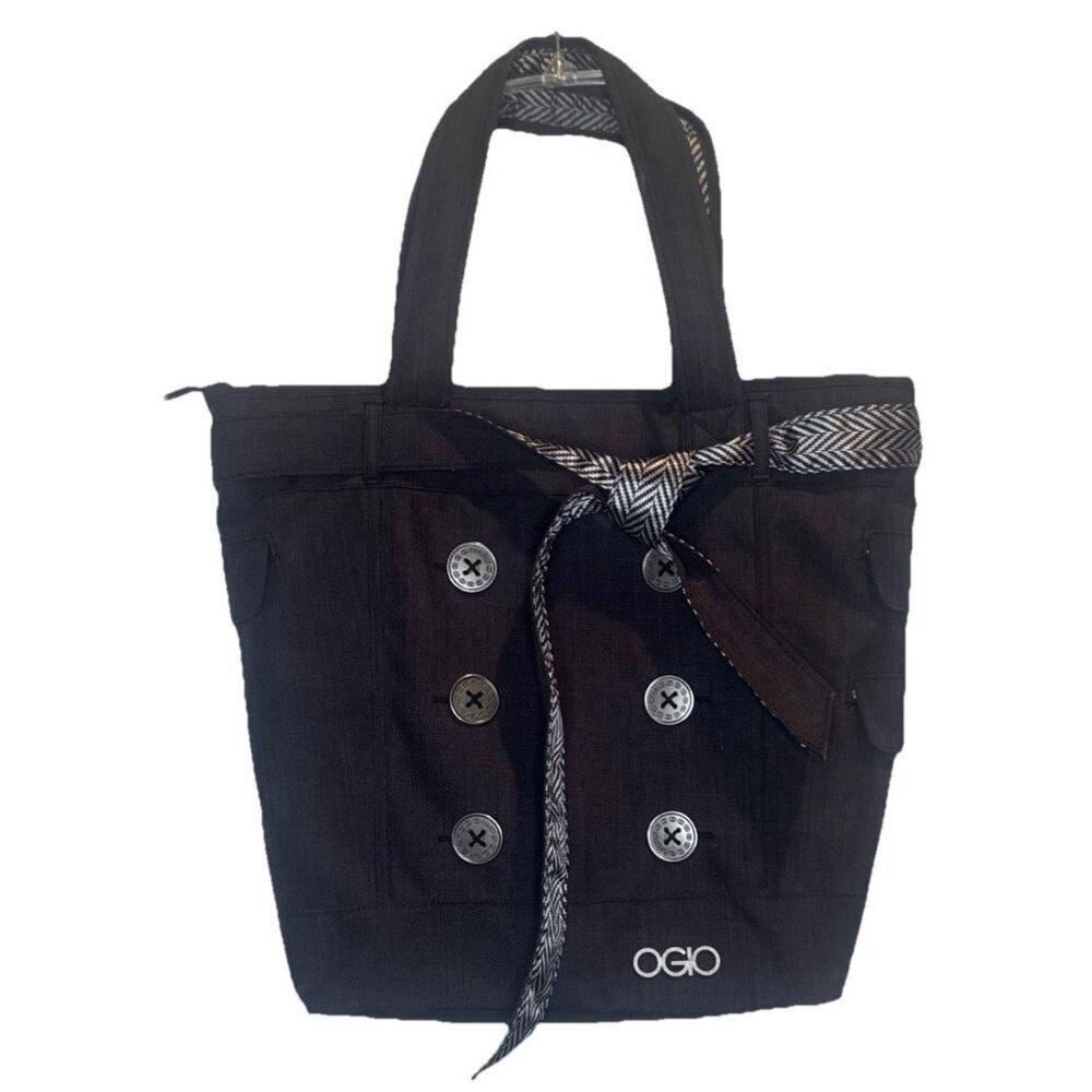 OGIO Cintas Women's Melrose Tote Laptop Bag Storm Gray Large‎ Buttons Pockets